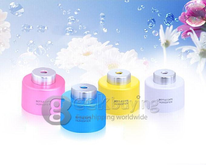 Portable Air Humidifier Steam Aroma Vaporiser Diffuser Purifier Mist Maker - Pink