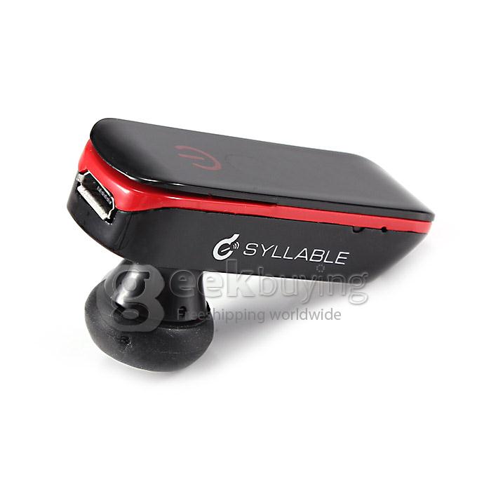 Syllable D50 Mini Wireless Bluetooth 3.0 Stereo Headphone Earphone for Smartphone iPhone - Black