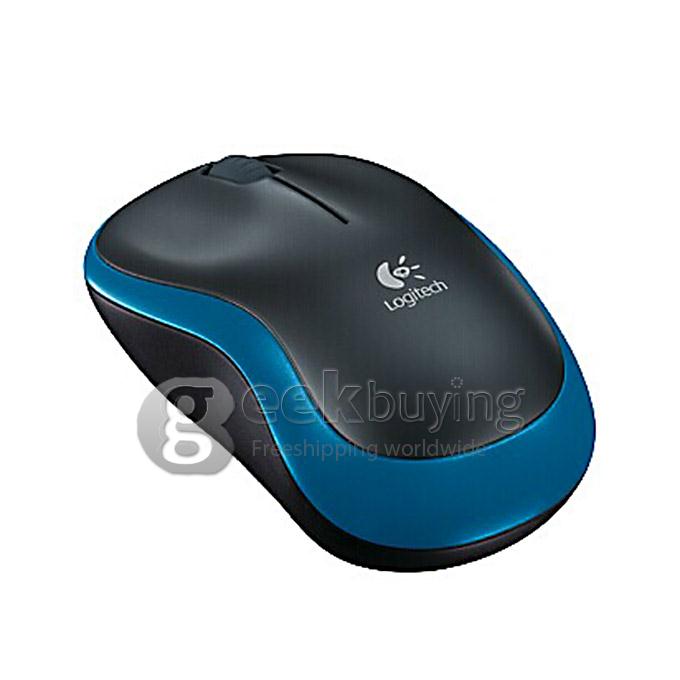 Logitech M185 Comfortable 1000DPI 2.4GHz Wireless Mouse for PC Notebook - Blue
