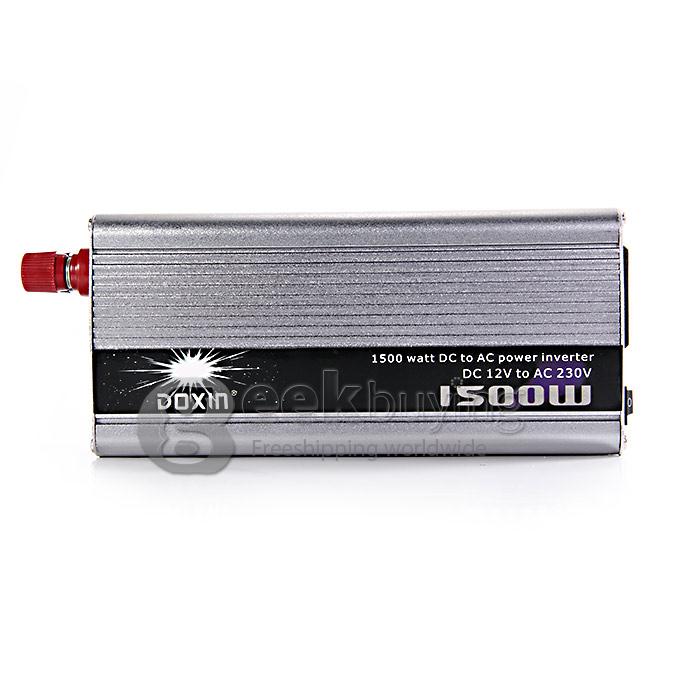 DOXIN Car Charger 1500W WATT DC 12V to AC 220V 50Hz Car Power Inverter Converter Transformer Power Supply