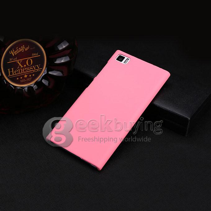 MOSKII Shield PC Back Case Protective Cover for Xiaomi MI M3/MI3 - Pink