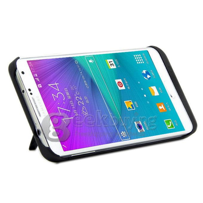3800mAh Power Bank Charger Pack Backup Battery Case for Samsung Galaxy Note4 N9100 - Black