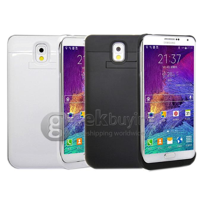 3800mAh Power Bank Charger Pack Backup Battery Case for Samsung Galaxy Note4 N9100 - Black