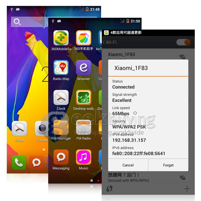 Iocean X8 Mini MTK6582 Quad Core 1.3GHz 5.0 Inch Smartphone Android 4.4.2 1GB RAM 16GB ROM HD IPS Screen OTG - White