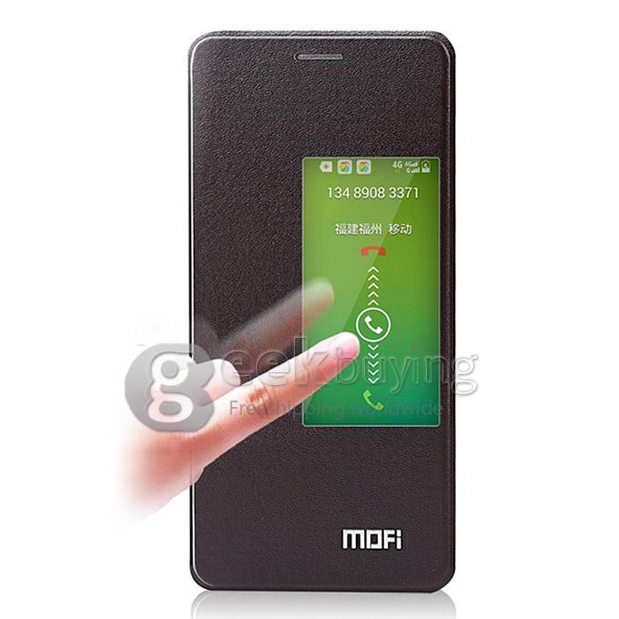 MOFI PolyCarbonate Flip Stand Leather Case for HUAWEI Honor 6 - Brown
