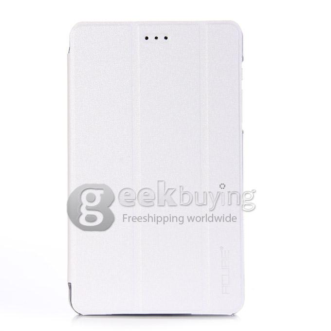High Quality PU Leather Stand Case for Cube T7 8 Inch Tablet PC - White