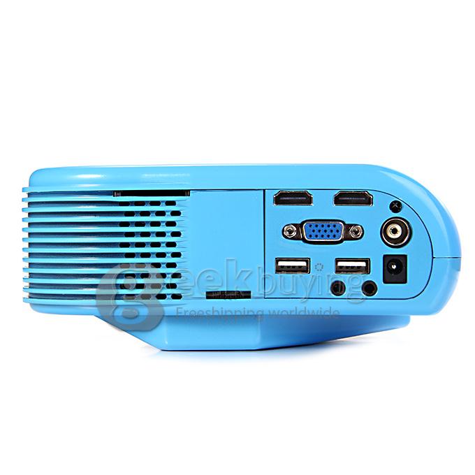 NEW H88 LCD/LED Video Micro Multimedia Projector Home Theater HDMI TV AV HD PS3 Mobile Movie Night - Blue