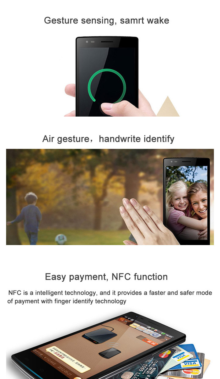 MPIE G7 MTK6582 Quad Core 1.3GHz 5.0inch Smartphone Android 4.4 2GB+8GB Fingerprint Identification Air Gesture 4G - White