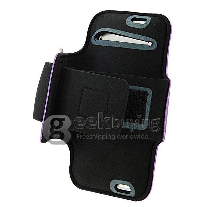 New High Quality Running Armband Arm Band Case Cover for Samsung Galaxy Note4 N9100 - Purple