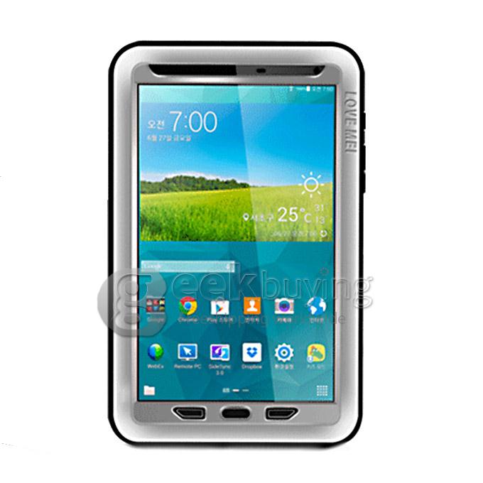 Lovemei Waterproof Dirtproof Snowproof Shockproof Gorilla Glass Metal Protective Case Cover for 8.4inch Samsung Galaxy Tab S-Silver