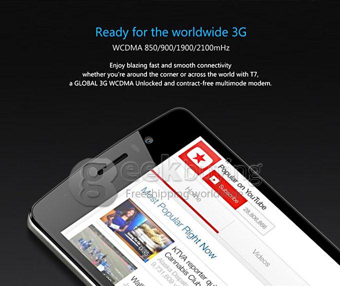 THL 4000 MTK6582 Quad Core 1.3GHz 4.7 Inch Smartphone Android 4.4 1GB RAM 8GB ROM 4000mAh OTG QHD 3G GPS 5.0MP - Black