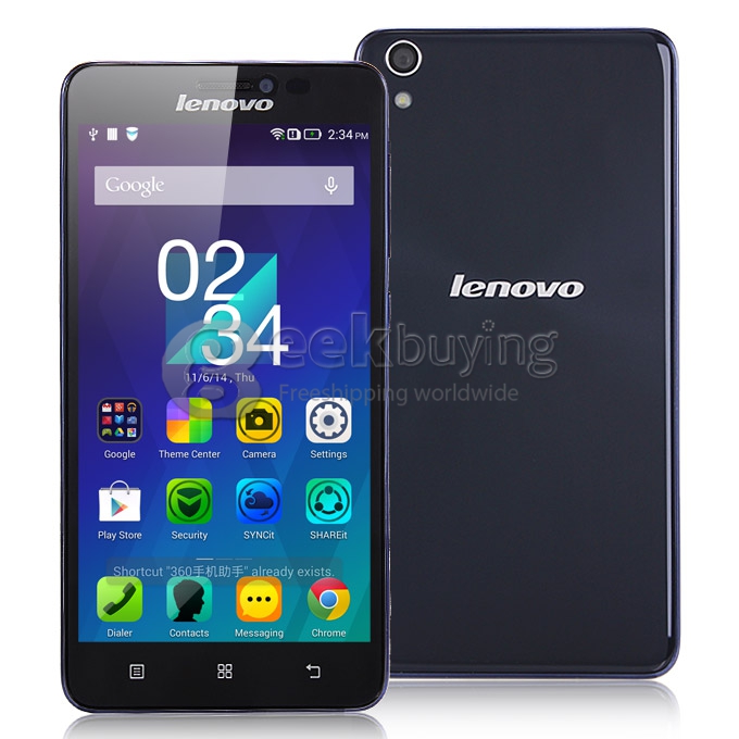 Lenovo S850 MTK6582 Quad Core 1.3GHz 5.0 Inch Android 4.4 Smartphone 1GB RAM 16GB ROM HD Gorilla Glass - Blue