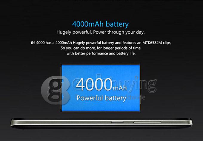 THL 4000 MTK6582 Quad Core 1.3GHz 4.7 Inch Smartphone Android 4.4 1GB RAM 8GB ROM 4000mAh OTG QHD 3G GPS 5.0MP - White