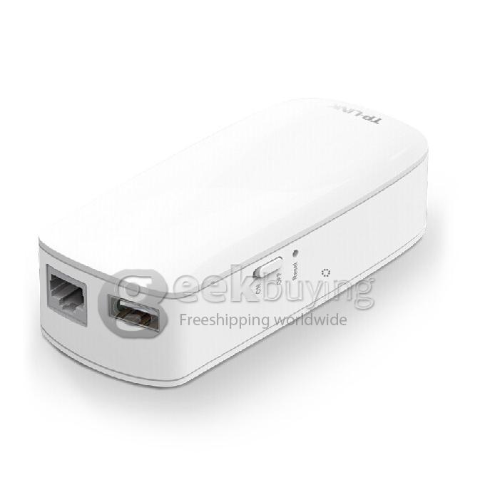 TP-LINK TL-MR12U Portable 3G Wi-Fi IEEE 802.11n/g/b Router/ Portable 5200mAh Backup Battery Bank
