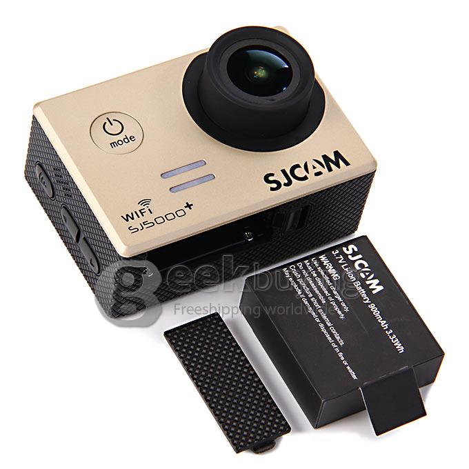 SJCAM SJ5000 Plus Ambarella A7LS75 16MP 1080P 60FPS WiFi Action Camera 1.5 Inch 170 Degrees Wide Angle Lens Diving HD Camcorder Car DVR - Golden