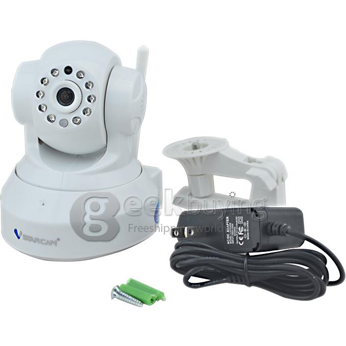 NVS-K200+C7837WIP 1/4 inch 720P CMOS Sensor 2 Channel HD Network Video Recorder WiFi Music 7inch Capacitive Screen - White