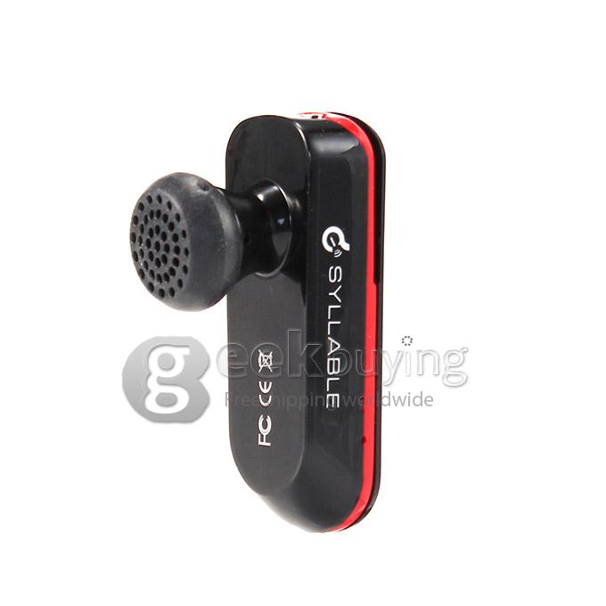 Syllable D50 Mini Wireless Bluetooth 3.0 Stereo Headphone Earphone for Smartphone iPhone - Black