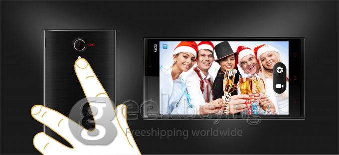 KINGZONE N3 5.0Inch IPS HD MTK6582 Quad Core 1.3GHz Smartphone Android 4.4 1GB 8GB 13.0MP 8.0MP NFC Fingerprint Identification FDD-LTE 4G - White