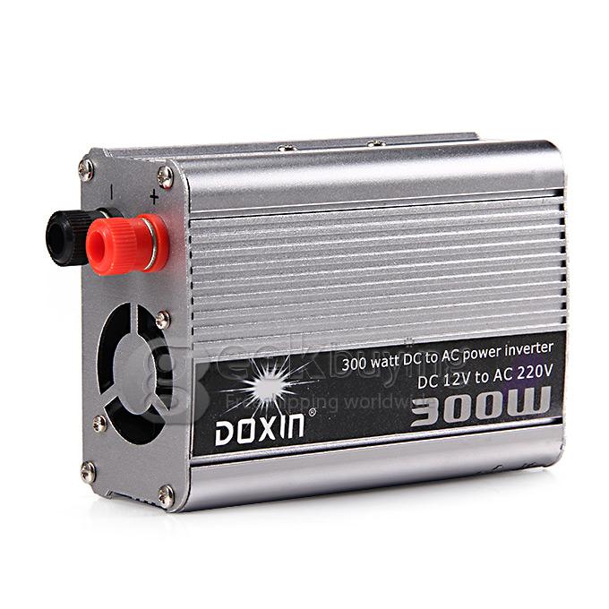 DOXIN 300W Car DC 12V to AC 220V Power Inverter - Silver