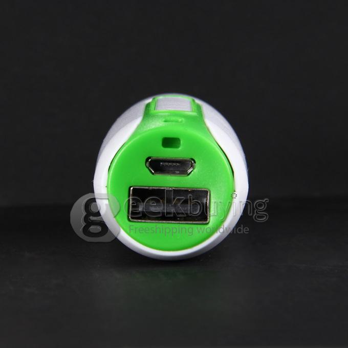 New 2600mAh Portable Mini Power Bank Tube External Battery for Smartphone Tablet iPhone iPad iPod - Green