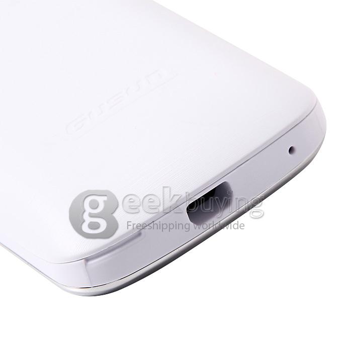 GUSUN F7 Ultra-thin MT6260M 0.3MP Flashlight Dual SIM Old Man Mobile Phone for Senior Citizen - White