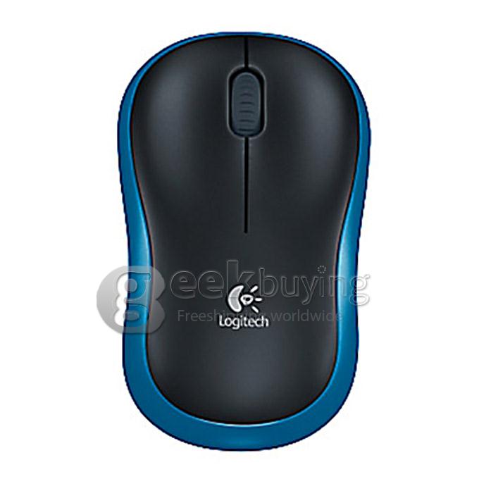 Logitech M185 Comfortable 1000DPI 2.4GHz Wireless Mouse for PC Notebook - Blue