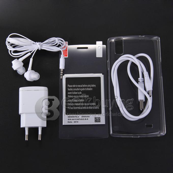 Mpie F1+ 5.0 Inch 854 x 480 pixels MTK6582 Quad Core 1.3GHz Smartphone Android 4.4 4GB ROM 3G GPS - White