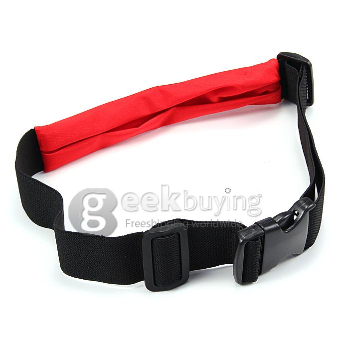 New Running and Fitness Expandable Weather Resistant Waist Pack Belt for iPhone 6 Note 4 - Red