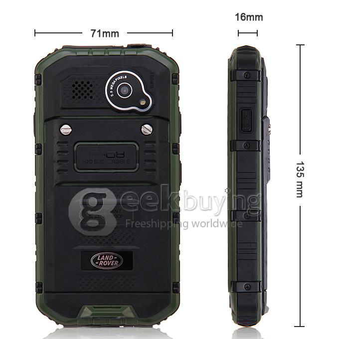 Discovery V6 MTK6572 Dual Core 4.0 Inch Android 4.2 Rugged 3G Smartphone 4GB ROM IPS IP68 Waterproof Shockproof - Green