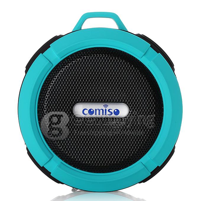 C6 Mini Waterproof Wireless Bluetooth Speaker Shower Car Handsfree Receive Call & Music with Sucker - Blue