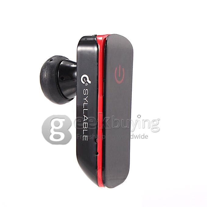Syllable D50 Mini Wireless Bluetooth 3.0 Stereo Headphone Earphone for Smartphone iPhone - Black