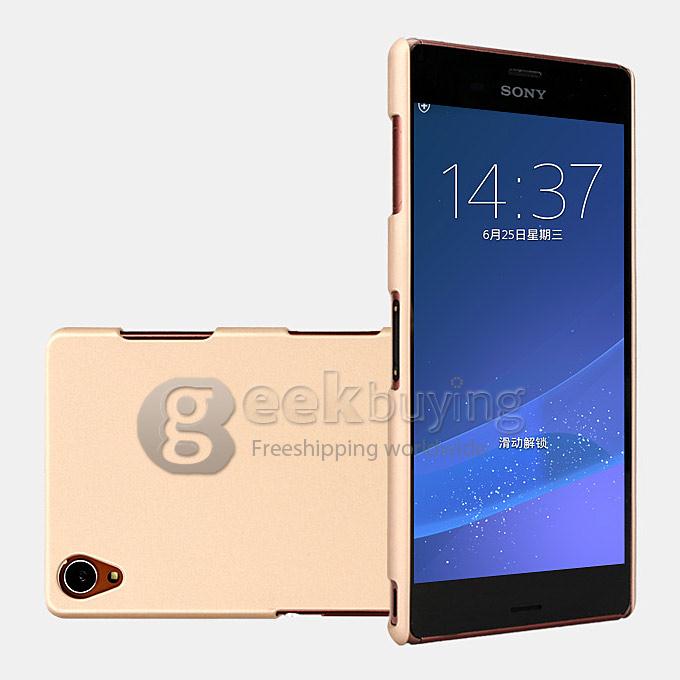 MOSKII Shield High Quality PC Back Case Protective Cover for SONY Xperia Z3/L55T - Golden