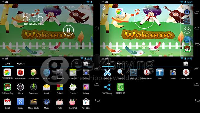 K4 Kids Pad RK3026 4.3 Inch Tablet PC Android 4.2 OS 8GB ROM 480*272 Kid's Software with Parental Control - Red