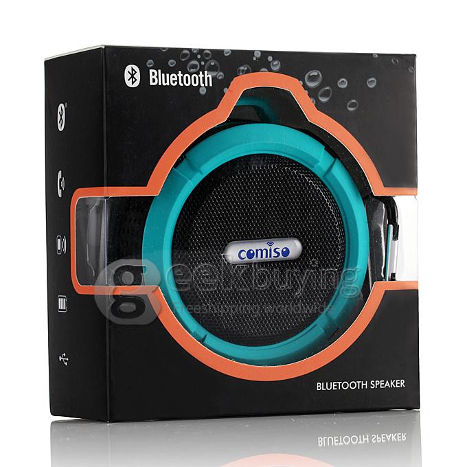 C6 Mini Waterproof Wireless Bluetooth Speaker Shower Car Handsfree Receive Call & Music with Sucker - Blue