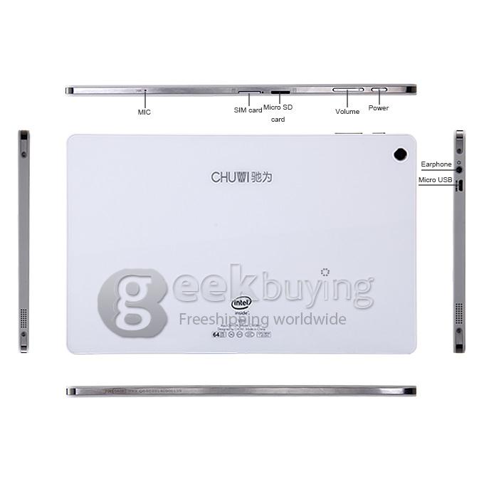 CHUWI V89 Intel Z3735F Quad Core 1.83GHz 8.9 Inch Tablet PC Windows 8.1 2GB/64GB 1920*1200 BT GPS 3G - White