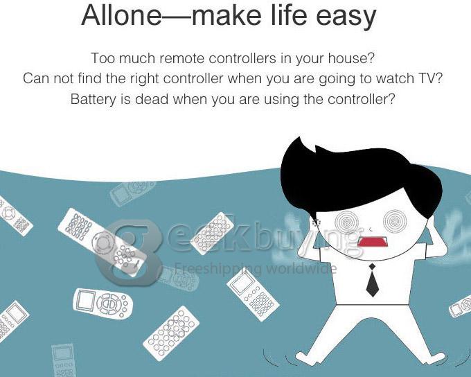 Orvibo Allone WiFi / IR / RF Remote Control Smart Home Automation Rechargeable Battery for IOS Android Mobile