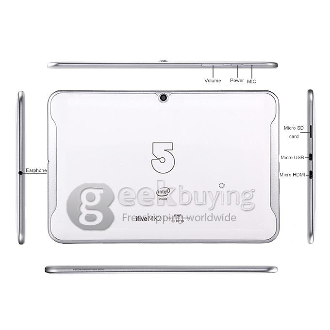 iFive MX2 Intel Z3735F Quad Core 1.83GHz 8.9 Inch Tablet PC Windows 8.1 1920*1200 2GB/32GB BT - White