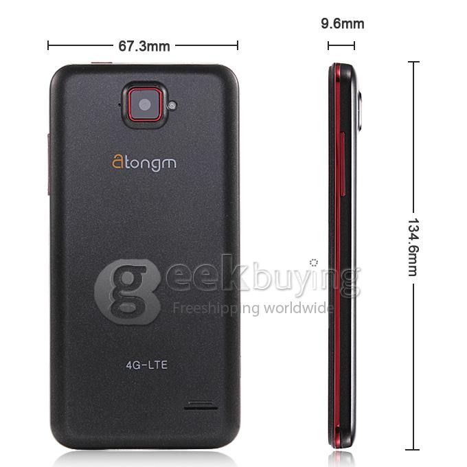 Atongm H3 4.5 inch WVGA Qualcomm MSM8926 Quad Core 1.2GHz Smartphone Android 4.4 1GB RAM 8GB ROM 4G WiFi GPS - Black