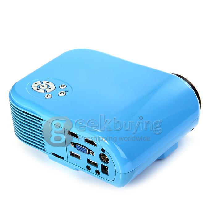NEW H88 LCD/LED Video Micro Multimedia Projector Home Theater HDMI TV AV HD PS3 Mobile Movie Night - Blue