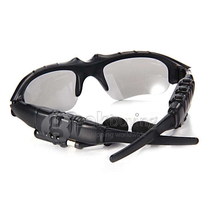 Stylish Sport Sunglasses 4GB MP3 Player 150mAh Li-ion Battery Sun Glass - Black