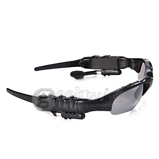 Stylish Sport Sunglasses 4GB MP3 Player 150mAh Li-ion Battery Sun Glass - Black