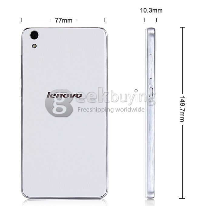 Lenovo S850 MTK6582 Quad Core 1.3GHz 5.0 Inch Android 4.4 Smartphone 1GB RAM 16GB ROM HD Gorilla Glass - White