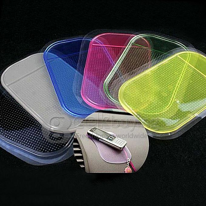 Anti-Slip Washable Reusable Car Magic Sticky Pad for Mobile PDA MP3 MP4 Player in Car Use - Black