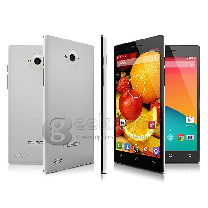 Cubot ZORRO 001 Qualcomm MSM8916 Quad Core 1.2GHz 5 inch Smartphone HD IPS Android 4.4 1GB 8GB 8MP 2MP 4G FDD-LTE -White