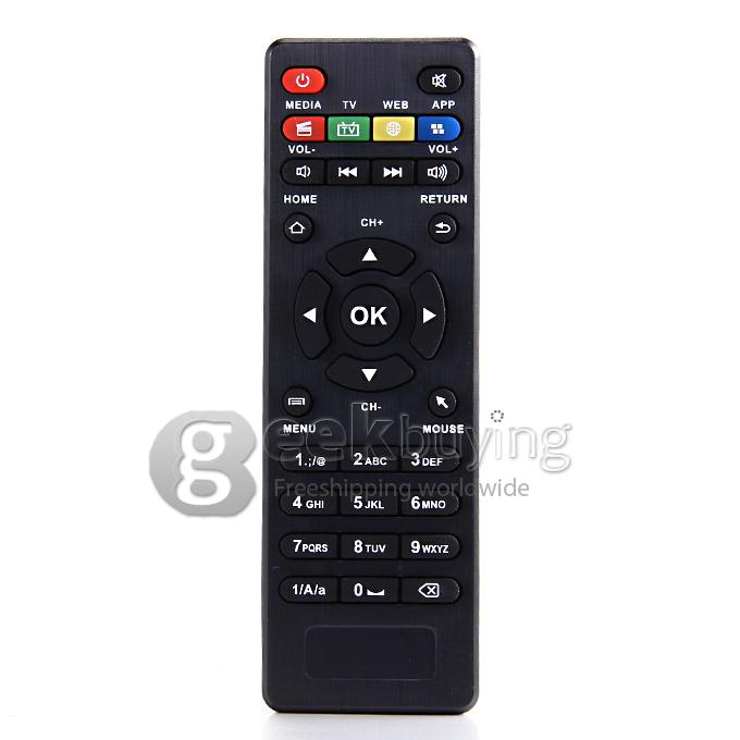 CS918 RK3188T Quad Core Android 4.2 Mini TV Box HDMI HDD Player 1G/8G Bluetooth External Wifi Antenna - Black