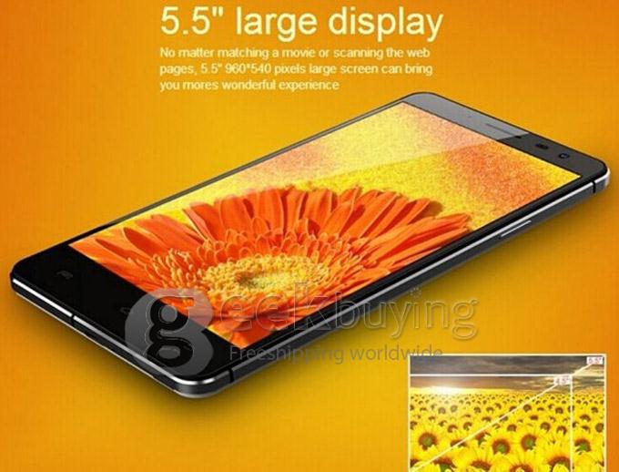 ECOO E02 Shining PRO MTK6592 Octa Core 1.7GHz Smartphone 5.5 Inch IPS HD Android 4.4 2GB RAM 16GB ROM 13MP 2MP - White