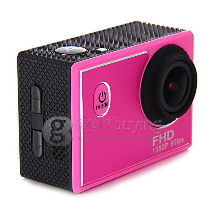 Original X1 Sports Camera 170 Degrees Wide Angle 1080P FHD 60fps Waterproof 30M Helmet Camera Underwater Sport Camcorder - Red