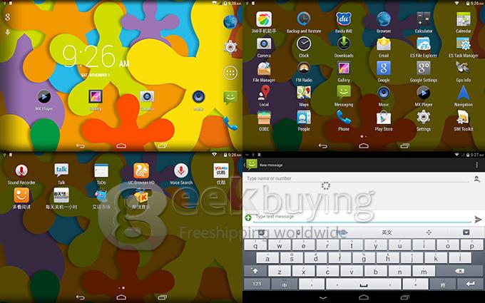 Ainol Novo Note7 AX MT6592 Octa Core 1.7GHz 7 Inch Tablet PC Android 4.4 OS 3G Phone IPS 1GB/16GB - Golden