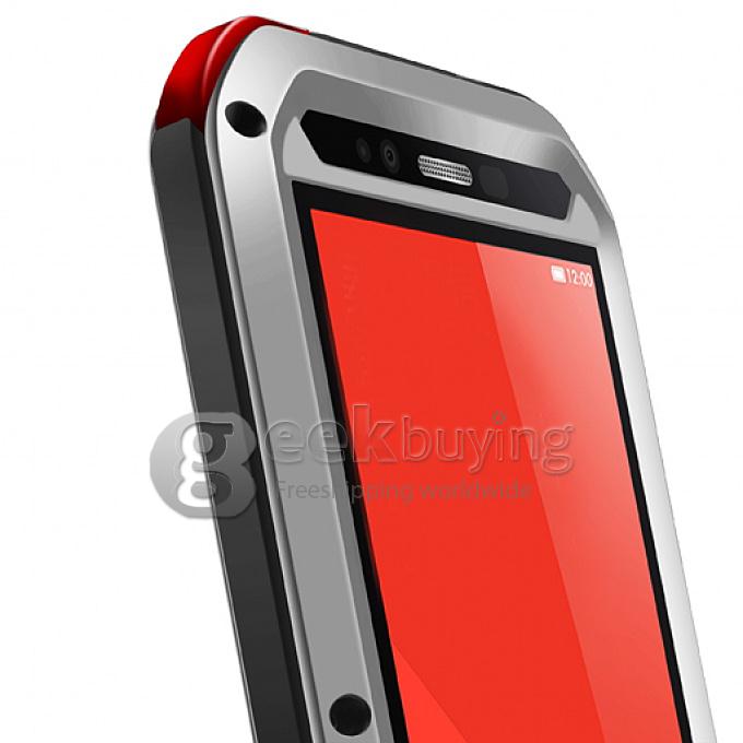 LOVE Mei Waterproof Shockproof Dustproof Protective Metal Case Gorilla Glass for 5.5