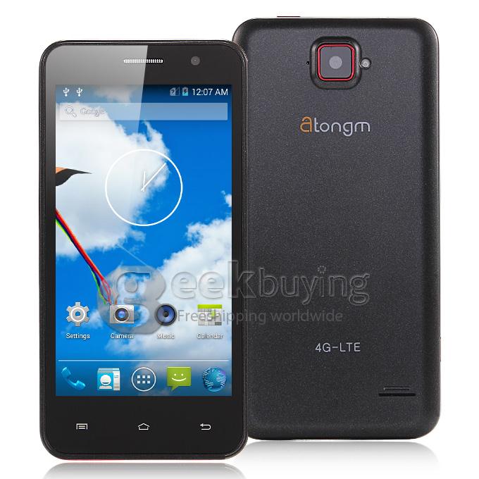 Atongm H3 4.5 inch WVGA Qualcomm MSM8926 Quad Core 1.2GHz Smartphone Android 4.4 1GB RAM 8GB ROM 4G WiFi GPS - Black